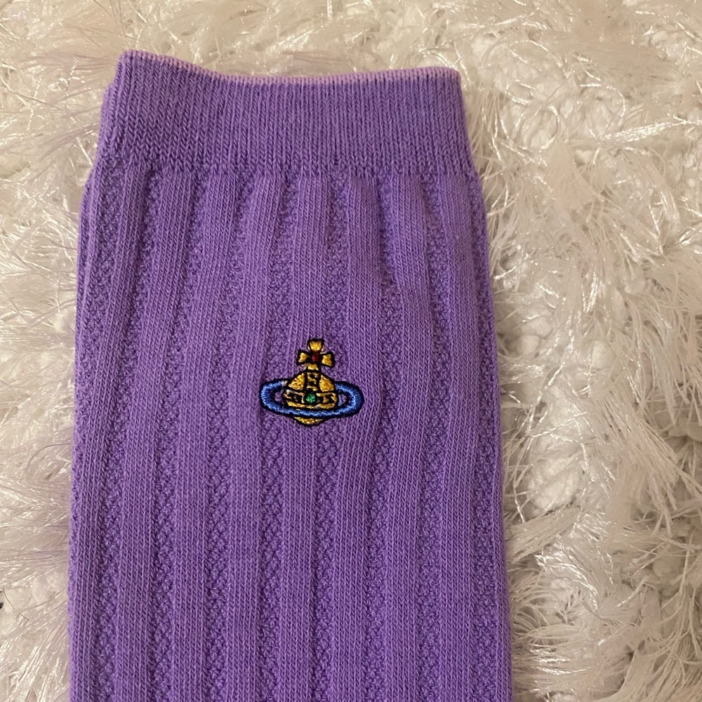 VIVIENNE WESTWOOD purple socks - Picture 2 of 7